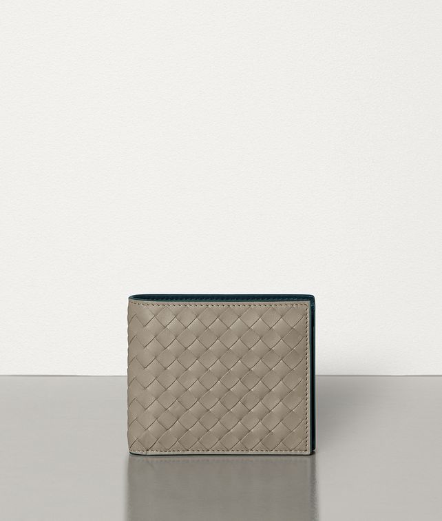 BOTTEGA VENETA BI-FOLD WALLET IN INTRECCIATO VN AND NAPPA Small Wallet Man fp