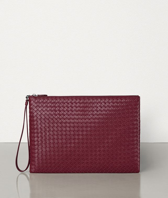 BOTTEGA VENETA LARGE BILETTO IN INTRECCIATO NAPPA Pouch E fp