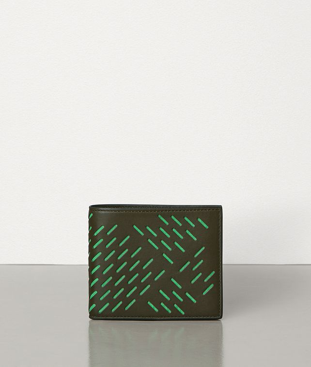 BOTTEGA VENETA BI-FOLD WALLET IN PERFORATED PAPER CALFSKIN Small Wallet Man fp