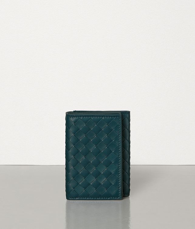 BOTTEGA VENETA MINI CONTINENTAL WALLET IN INTRECCIATO NAPPA Small Wallet Woman fp