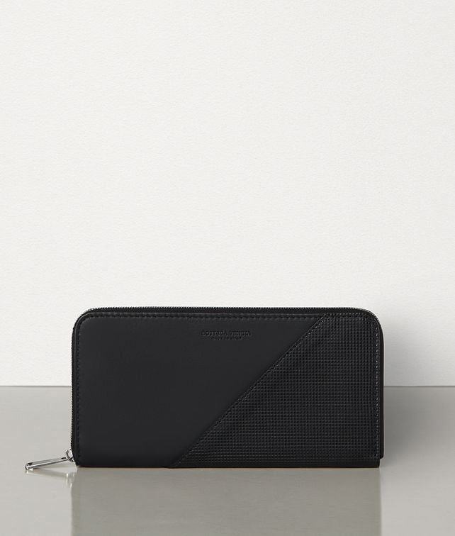 BOTTEGA VENETA MEDIUM ZIP AROUND WALLET IN MARCOPOLO CALF Large Wallet Man fp