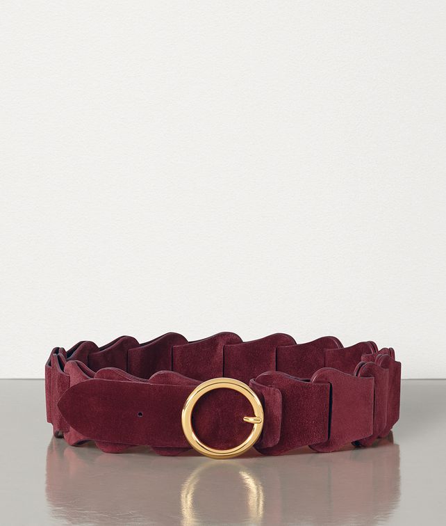BOTTEGA VENETA BELT IN CASHMERE SUEDE Belt Woman fp