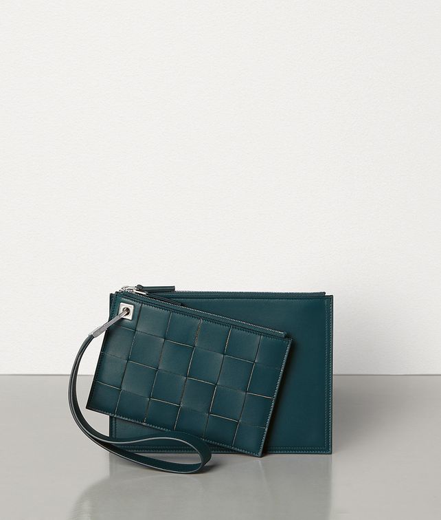 BOTTEGA VENETA SMALL DOUBLE POUCH IN NAPPA Pouch E fp