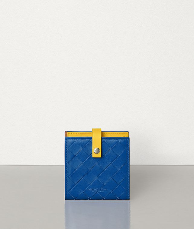 BOTTEGA VENETA MINI FRENCH WALLET IN NAPPA AND CALFSKIN Small Wallet Woman fp