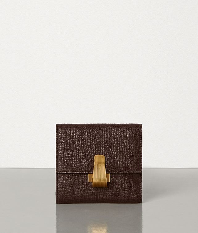 BOTTEGA VENETA MINI CONTINENTAL WALLET IN PALMELLATO Small Wallet Woman fp