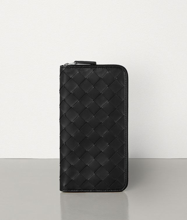 BOTTEGA VENETA MEDIUM ZIP AROUND WALLET IN NAPPA AND CALF Large Wallet Woman fp