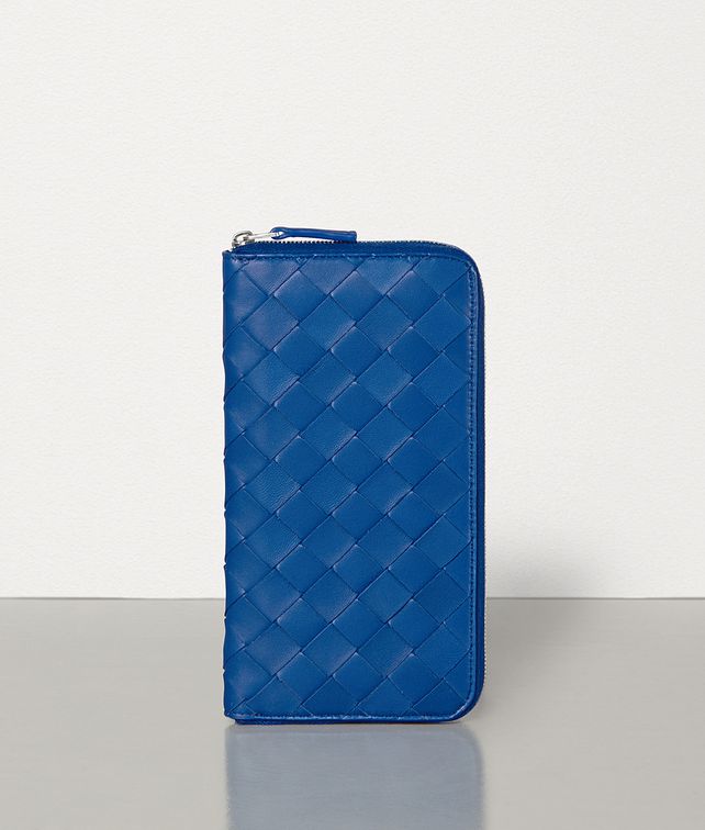 BOTTEGA VENETA MEDIUM ZIP AROUND WALLET IN NAPPA AND CALF Large Wallet Woman fp
