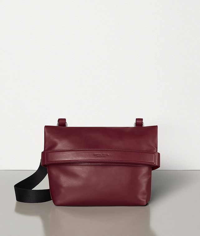 BOTTEGA VENETA SMALL CROSS-BODY BAG IN PAPER CALFSKIN Pouch Man fp