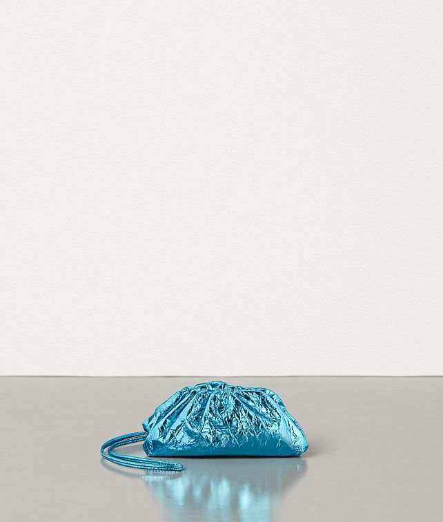 BOTTEGA VENETA MINI COIN PURSE IN METALLIC NAPPA Small Wallet Woman fp