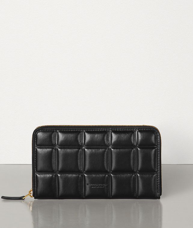 BOTTEGA VENETA MEDIUM ZIP AROUND WALLET IN PADDED PAPER CALFSKIN Large Wallet Woman fp