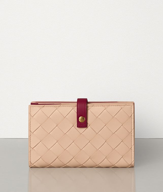 BOTTEGA VENETA マキシイントレッチオ ミディアム フレンチウォレット ラージ ウォレット レディース fp
