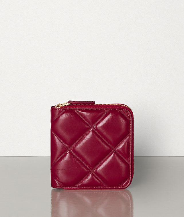 BOTTEGA VENETA MINI ZIP AROUND WALLET IN PADDED PAPER CALFSKIN Small Wallet Woman fp