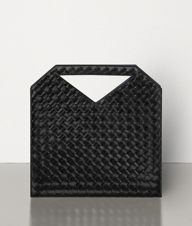 BOTTEGA VENETA SMALL FLAT TOTE IN INTRECCIATO SPAZZOLATO CALFSKIN Document case E fp
