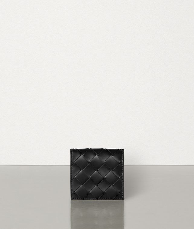 BOTTEGA VENETA イントレチャートスパッツォラートカーフ コインパース スモール ウォレット メンズ fp