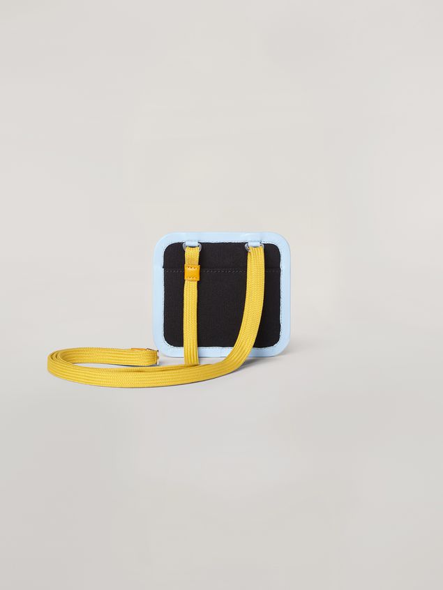 Wallet Marni Neck credit card holder in waterproof cotton canvas Man