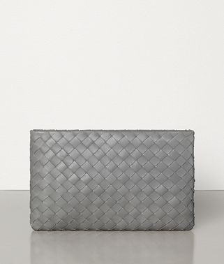 POCHETTE GRANDE IN INTRECCIATO NAPPA POCHETTE GRANDE IN INTRECCIATO NAPPA