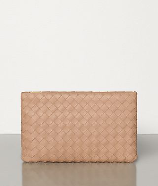 POCHETTE GRANDE IN INTRECCIATO NAPPA POCHETTE GRANDE IN INTRECCIATO NAPPA