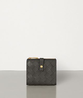 SMALL FRENCH WALLET IN INTRECCIATO NAPPA