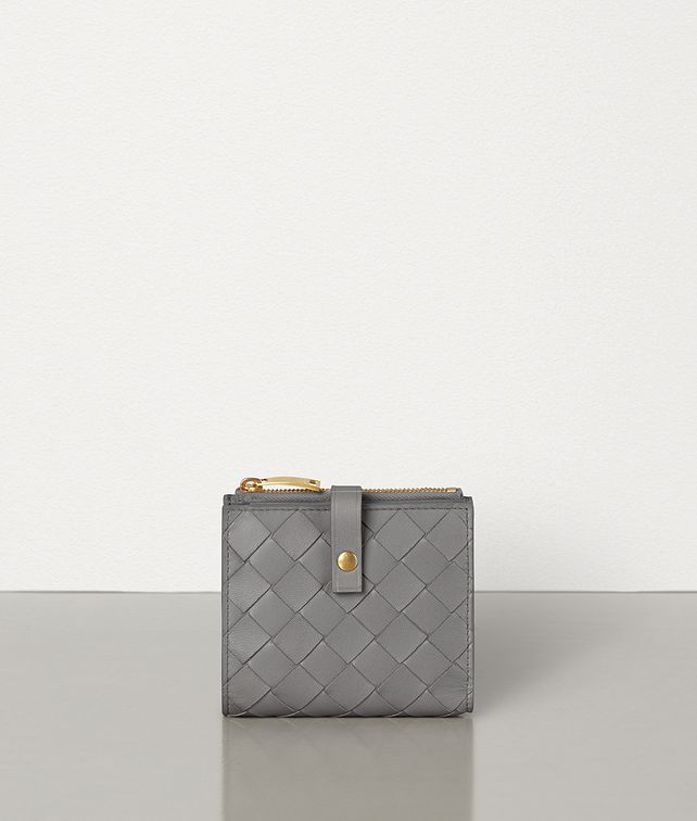 BOTTEGA VENETA SMALL FRENCH WALLET IN INTRECCIATO NAPPA Small Wallet Woman fp