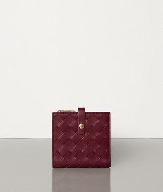 SMALL FRENCH WALLET IN INTRECCIATO NAPPA SMALL FRENCH WALLET IN INTRECCIATO NAPPA