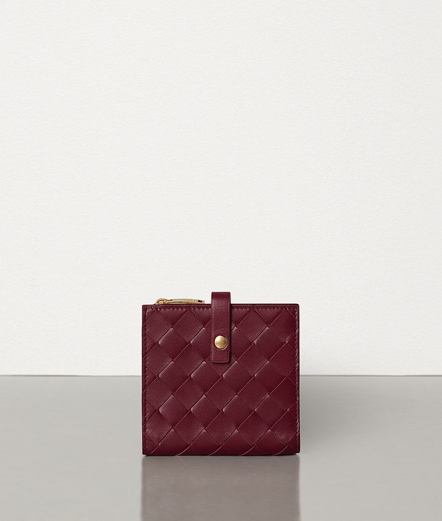 BOTTEGA VENETA SMALL FRENCH WALLET IN INTRECCIATO NAPPA Small Wallet Woman fp
