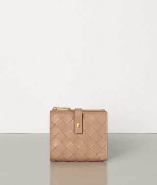 SMALL FRENCH WALLET IN INTRECCIATO NAPPA