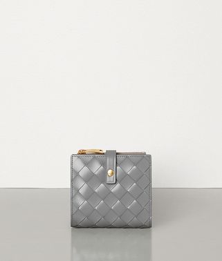 SMALL FRENCH WALLET IN INTRECCIATO SPAZZOLATO CALF SMALL FRENCH WALLET IN INTRECCIATO SPAZZOLATO CALF
