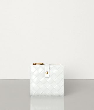 SMALL FRENCH WALLET IN INTRECCIATO SPAZZOLATO CALFSKIN