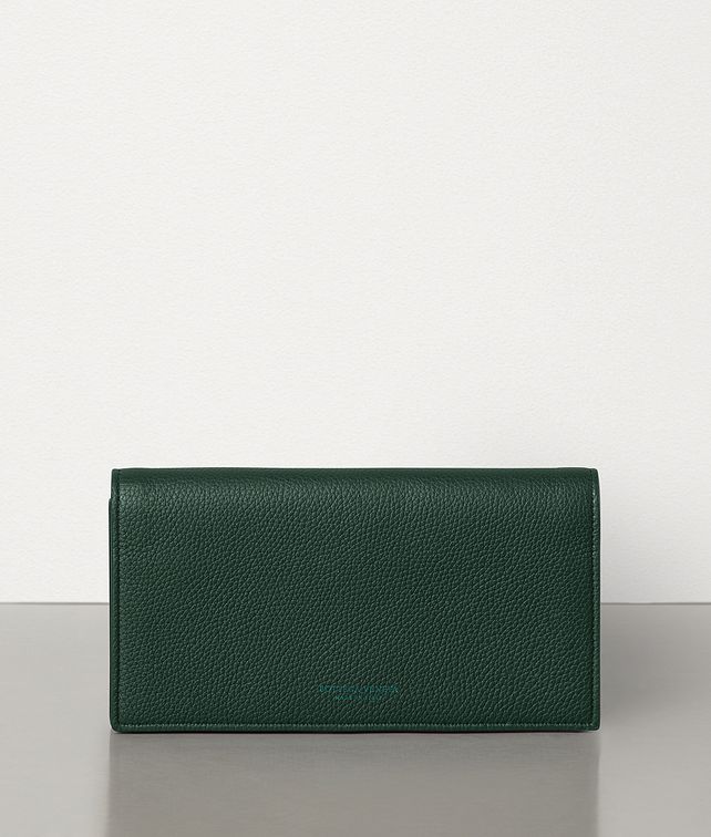 BOTTEGA VENETA CONTINENTAL WALLET IN GRAINY CALF Large Wallet Woman fp