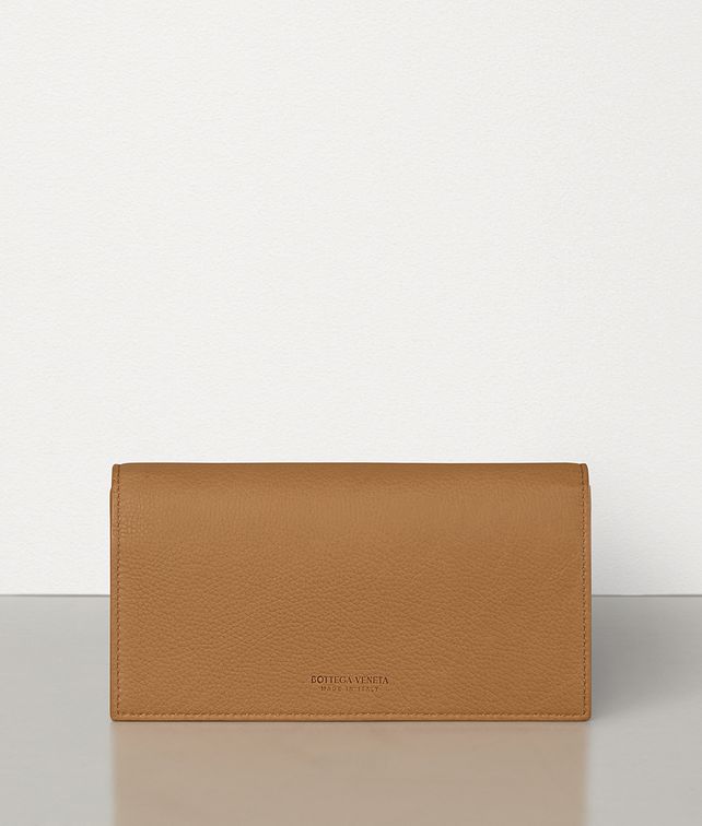 BOTTEGA VENETA CONTINENTAL WALLET IN GRAINY CALF Large Wallet Woman fp