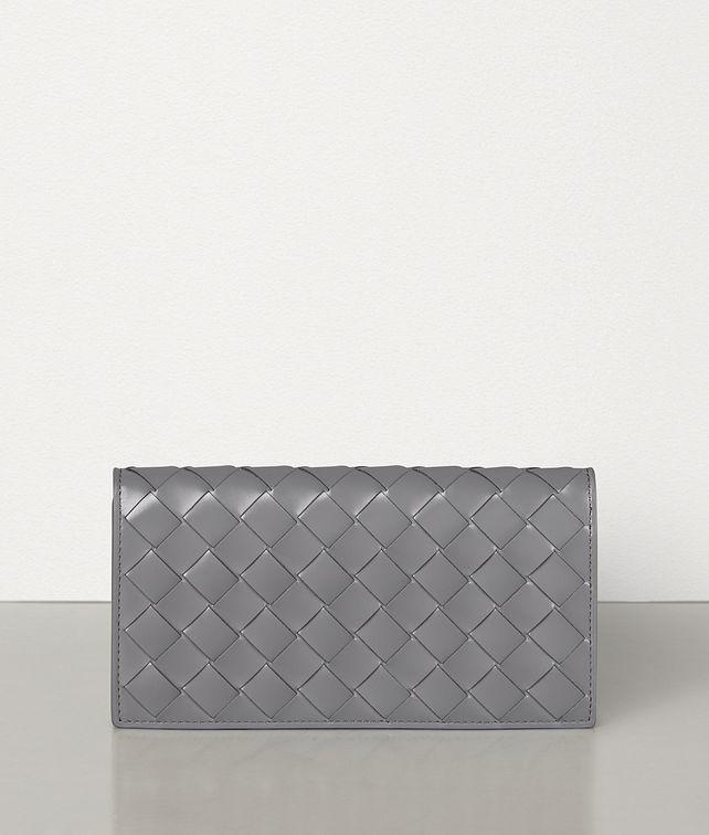 BOTTEGA VENETA CONTINENTAL WALLET IN INTRECCIATO SPAZZOLATO CALFSKIN Large Wallet Woman fp