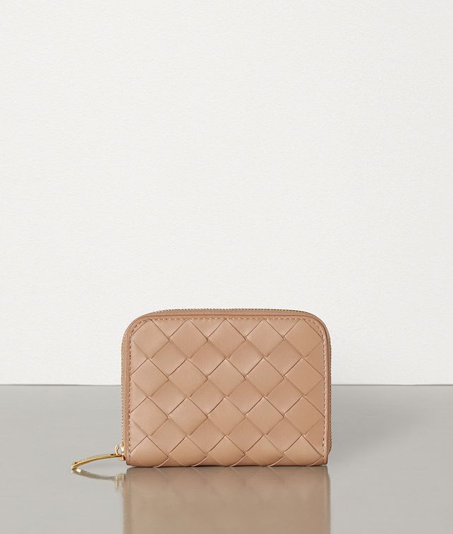 BOTTEGA VENETA COIN PURSE IN INTRECCIATO NAPPA Small Wallet Woman fp