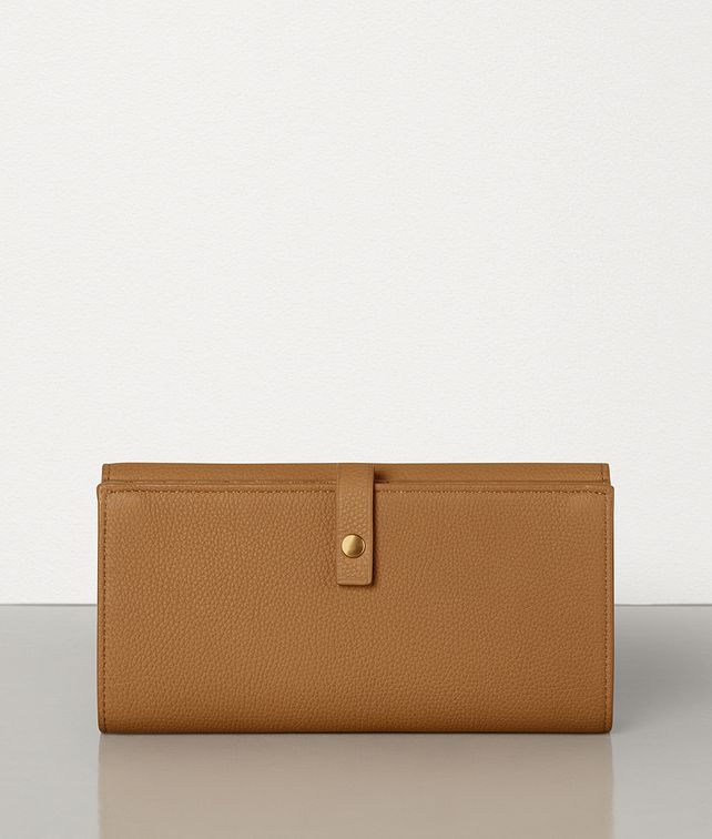 BOTTEGA VENETA LARGE FRENCH WALLET IN GRAINY CALF Large Wallet Woman fp