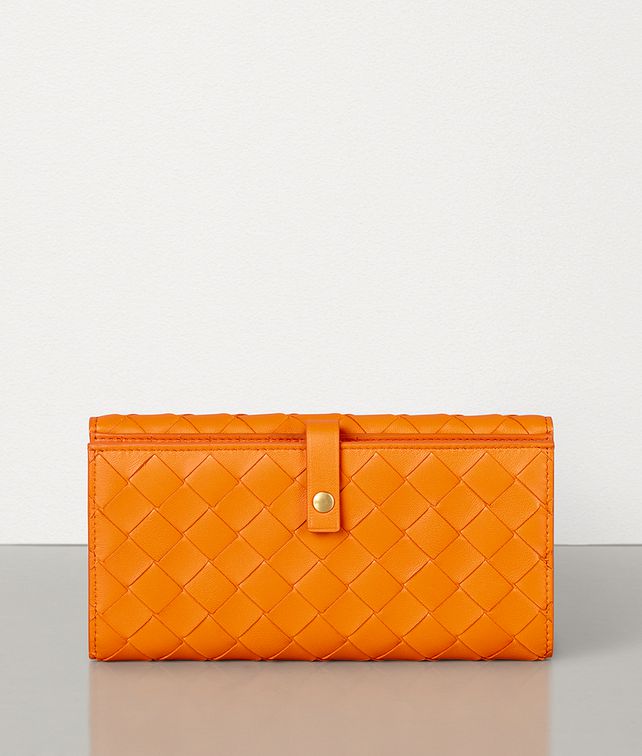 BOTTEGA VENETA LARGE FRENCH WALLET IN INTRECCIATO NAPPA Large Wallet Woman fp