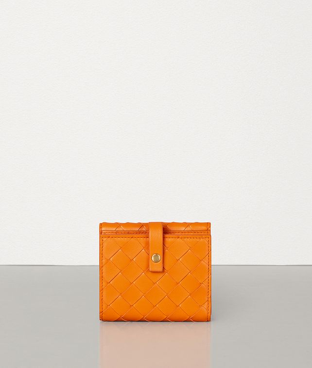 BOTTEGA VENETA SMALL FRENCH WALLET IN INTRECCIATO NAPPA Small Wallet Woman fp