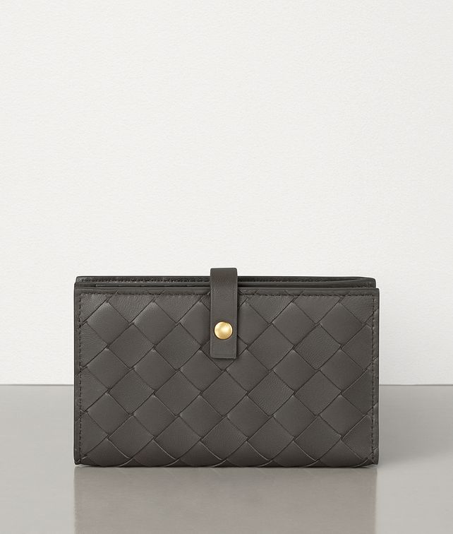 BOTTEGA VENETA MEDIUM FRENCH WALLET IN INTRECCIATO NAPPA Large Wallet Woman fp