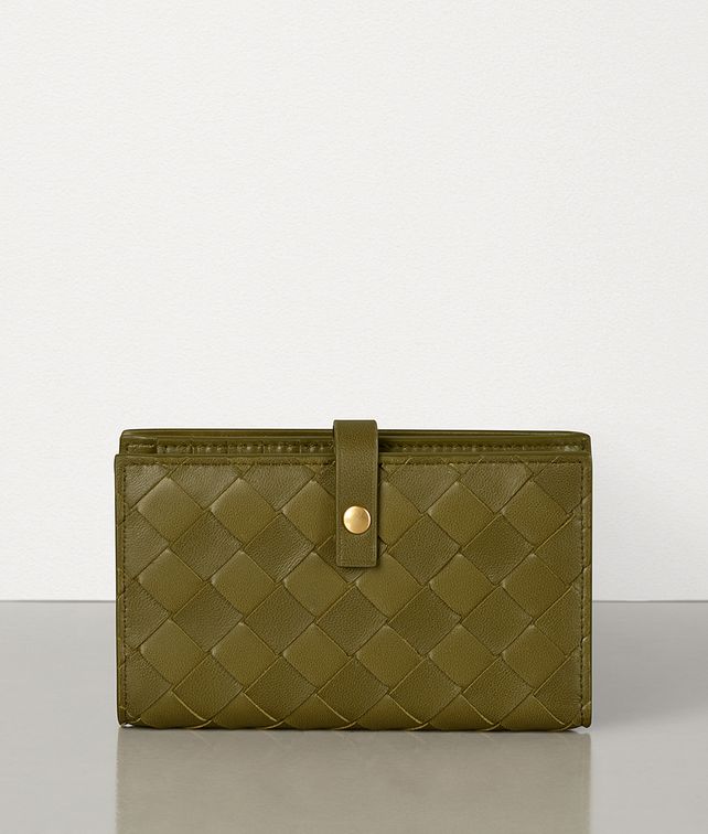 BOTTEGA VENETA MEDIUM FRENCH WALLET IN INTRECCIATO NAPPA Large Wallet Woman fp