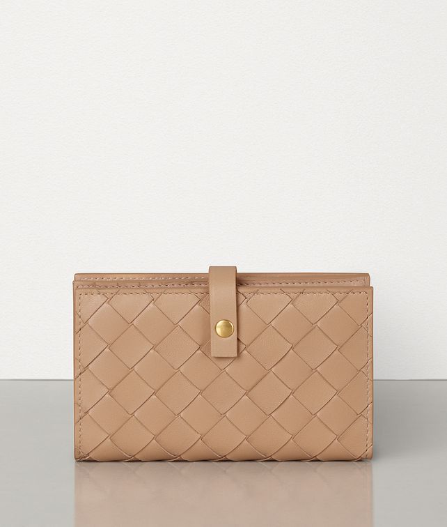 BOTTEGA VENETA MEDIUM FRENCH WALLET IN INTRECCIATO NAPPA Large Wallet Woman fp