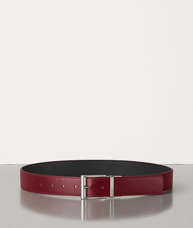 BOTTEGA VENETA REVERSIBILE BELT IN PRINTED CALFSKIN Belt Man fp