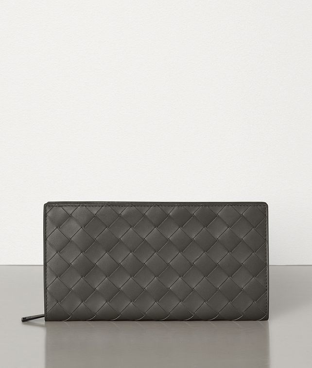 BOTTEGA VENETA ZIP-AROUND WALLET IN INTRECCIATO VN Large Wallet Man fp