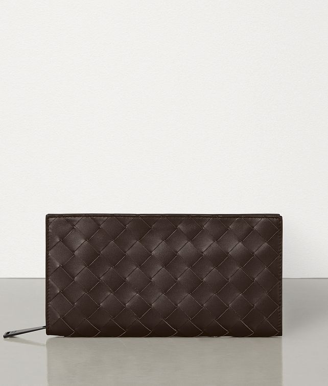 BOTTEGA VENETA ZIP-AROUND WALLET IN INTRECCIATO VN Large Wallet Man fp