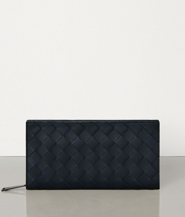 BOTTEGA VENETA ZIP AROUND WALLET IN INTRECCIATO VN Large Wallet Man fp