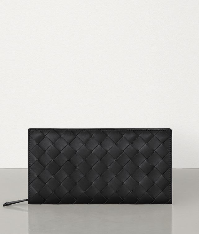 BOTTEGA VENETA ZIP AROUND WALLET IN INTRECCIATO VN Large Wallet Man fp