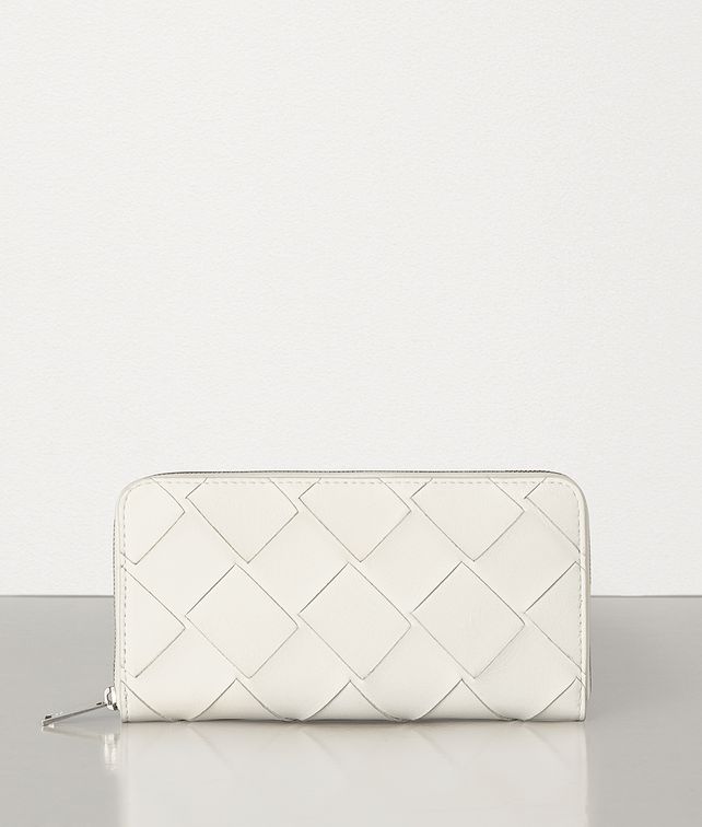 BOTTEGA VENETA ZIP AROUND WALLET IN INTRECCIATO NAPPA Large Wallet Man fp