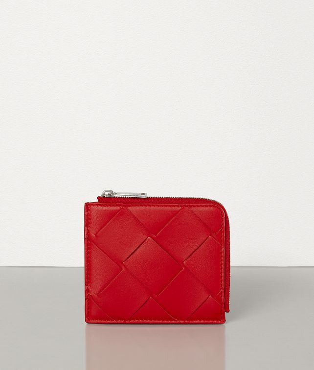 BOTTEGA VENETA ZIP AROUND WALLET IN INTRECCIATO NAPPA Small Wallet Man fp