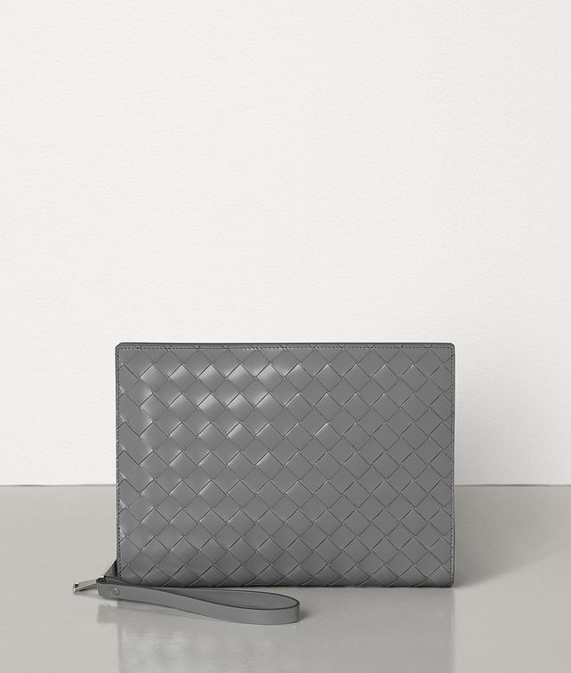 BOTTEGA VENETA MINI DOCUMENT CASE IN INTRECCIATO SPAZZOLATO CALFSKIN Document case Man fp