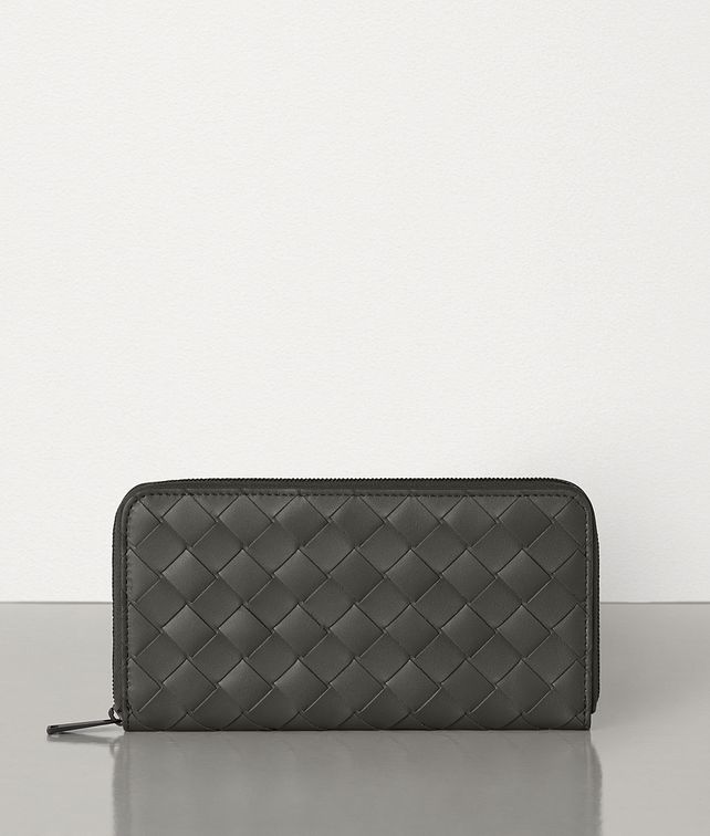 BOTTEGA VENETA ZIP AROUND WALLET IN INTRECCIATO VN Large Wallet Man fp