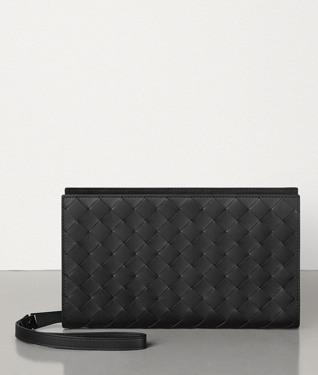 BOTTEGA VENETA ZIP AROUND WALLET IN INTRECCIATO VN Large Wallet Man fp