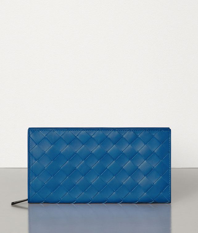 BOTTEGA VENETA ZIP AROUND WALLET IN INTRECCIATO VN Large Wallet Man fp