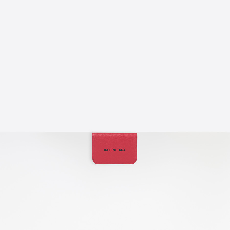 Cash Mini Wallet Red Black For Women Balenciaga